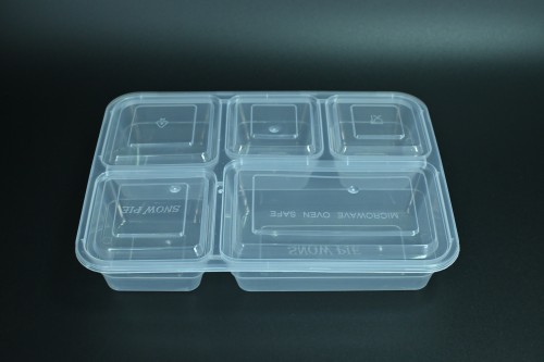 PP Korean-style five-layer square lunch box
