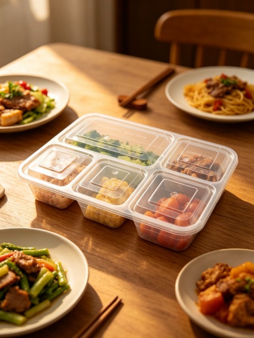 PP Korean-style five-layer square lunch box