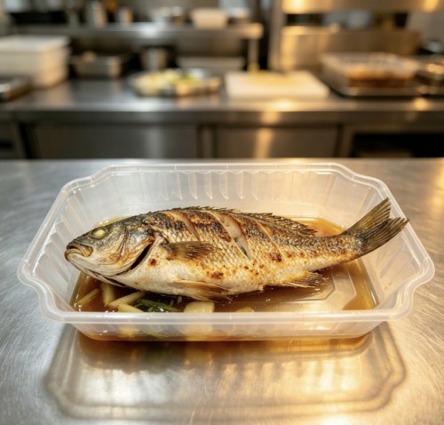 PP square basin-style food container